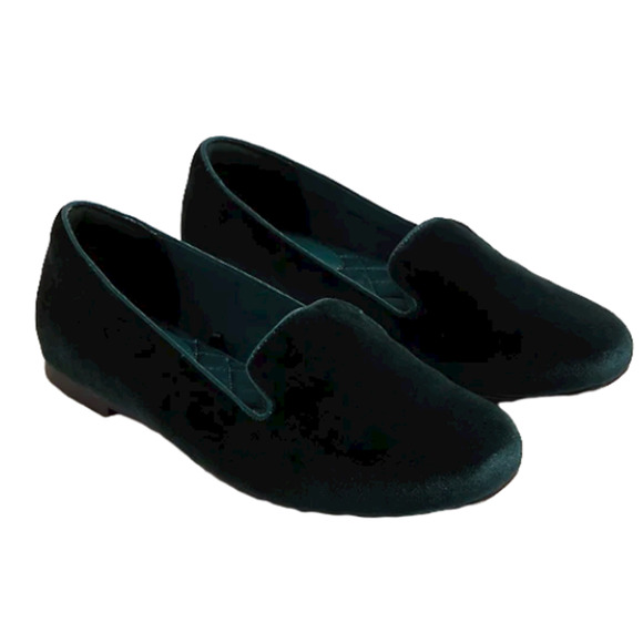 torrid Shoes - Torrid Loafers Teal Green Velvet Women's Size 7 WW